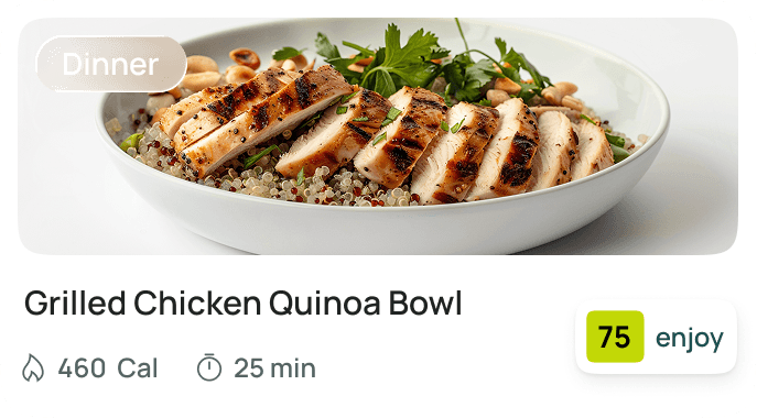 Grilled Chicken Quinoa Bowl