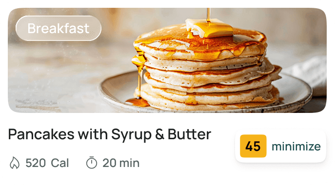 Pancakes with Syrup & Butter