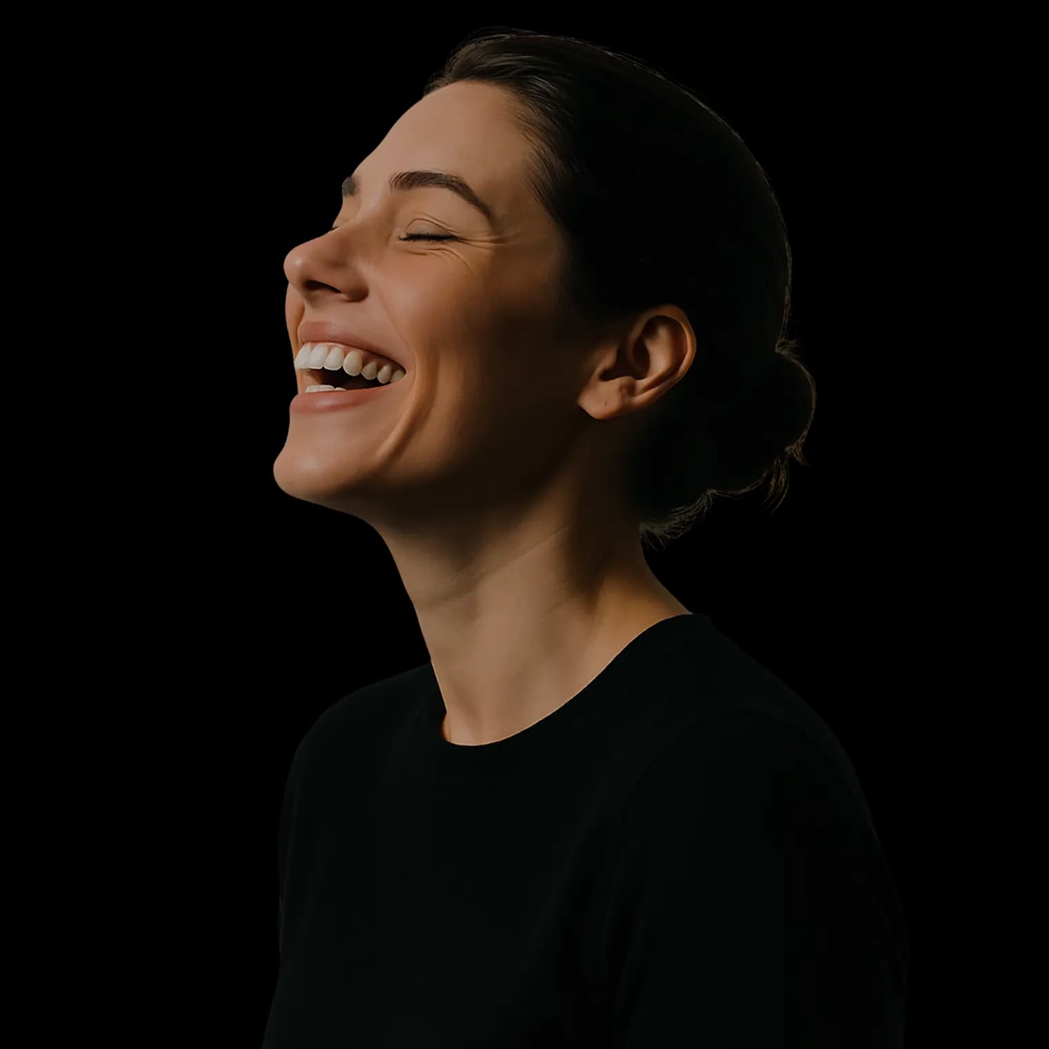 Woman enjoying healthy food - personalized nutrition